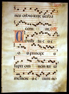 Gregorian Chant Musical Manuscript