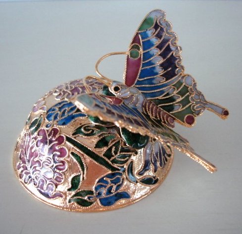 Cloisonne butterflies,hummingbirds,turtles and dragonflies