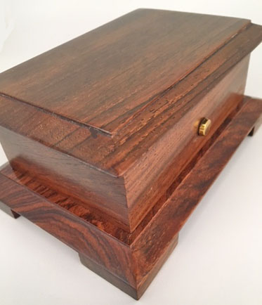 Handcrafted, Cocobolo 36 note music box by Kohaut