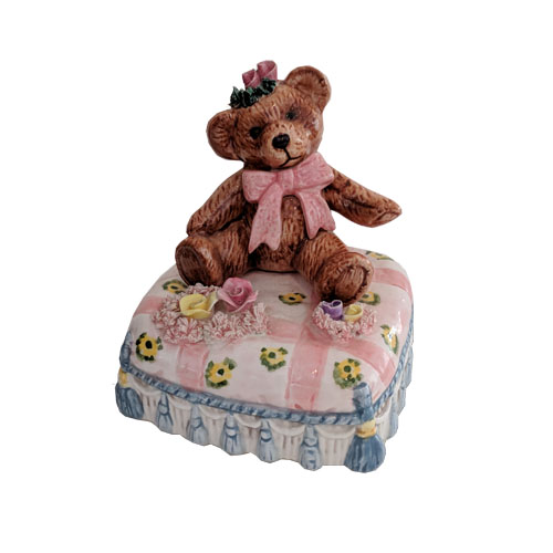 Yamada Bear sitting on Cushion