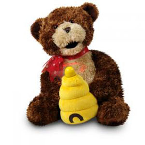  "Hunny"  Honey Bear Animated Plush Musical  by Cuddle Barn