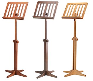 Music Stand - Wood - Beechwood K&M - Walnut, Cherrywood or Beech