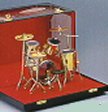 Miniature Drum Set Brass (Medium)