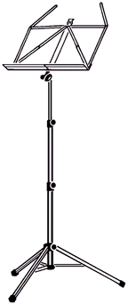 Music Stand - K&M 10065 Black/Nickel