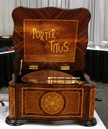 Porter Disc Player Music Box - Porter Titus Serpentine 15 1/2