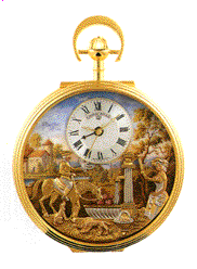 The Fountain - Rustic Scene Pocket Watch