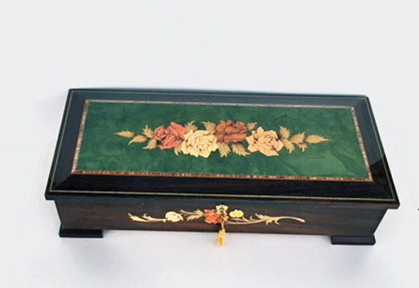 Extra Large Vintage Italian Floral Inlay 3.50 