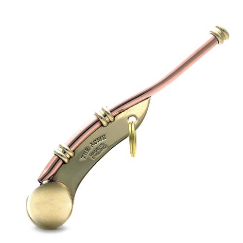 Acme Boatswain Whistle in Polished Brass and Copper 