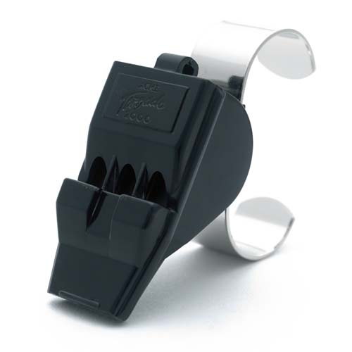 Acme Whistle with Finger Grip Black