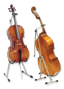 Cello Stand with holder for bow  by Ingles