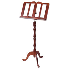 Music Stand - Wood - Semi Ornate in Cherry 