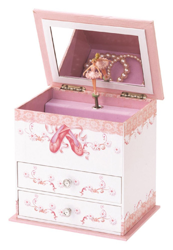 Angel - Ballet Shoes with two drawers and Twirling Ballerina