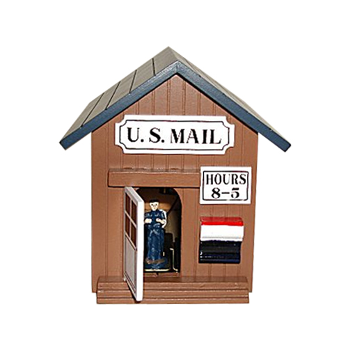 Animated Post Office Music Box