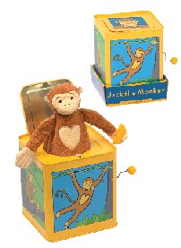 Musical  Jack In The Box Monkey