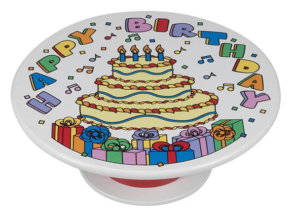Musical hot sale cake plate