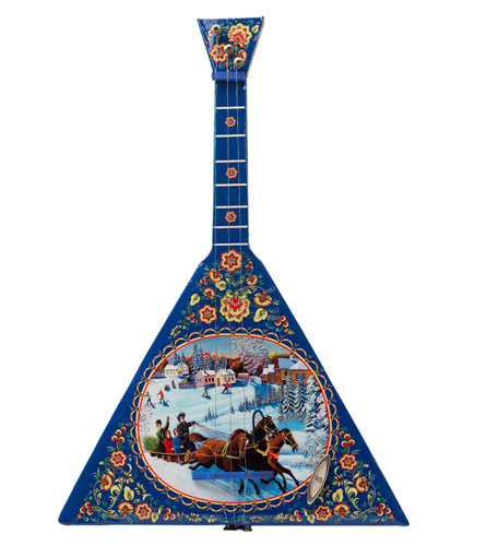 Balalaika Music Box with Troika Design