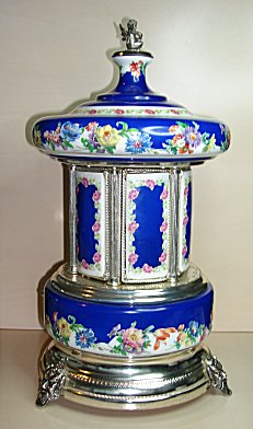 Music Box Carousel Mosque Sevres Style Vintage Reuge