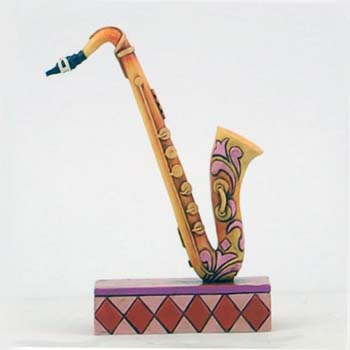 Jim Shore's Colorful Saxophone figurine 3.5