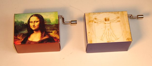Hand Crank Music Box Da Vinci Series by Fridolin
