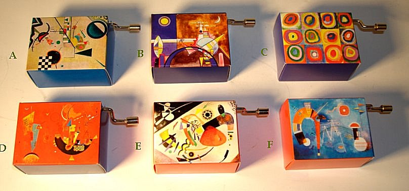 kandinsky hand crank music boxes