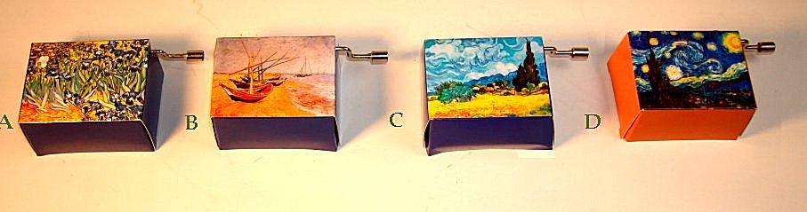 Hand Crank Music Box Music Box Van Gogh Series