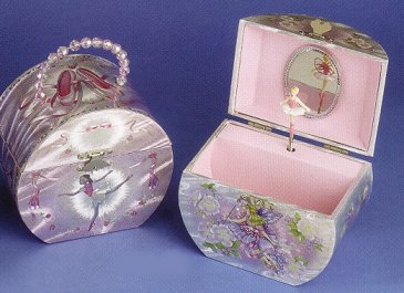 Twirling Ballerina in Handbag Musical Jewel Box 