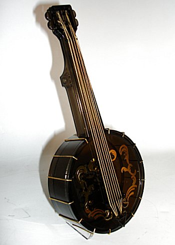 vintage plastic banjo music box