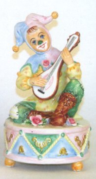 Sarian Collection Clown Playing Mandolin