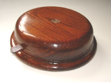 Wood Base with start-stop for musical figurine (no movement) single