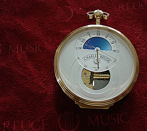 Reuge Lepine Night and Day Musical Pocket Watch with Case