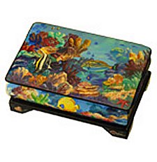 Handpainted Sea World Music Box (1.18) large