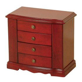 Cherry Three Drawer Jewelry Chest  - Harmony