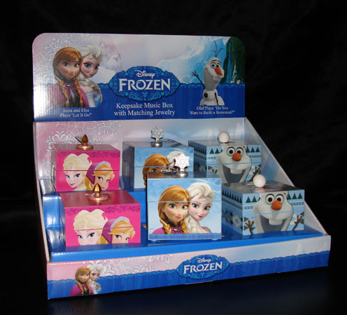 Frozen Keepsake Boxes with Matching Jewelry Display ((6)