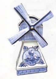 Windmill Delft Blue 7.5 inches