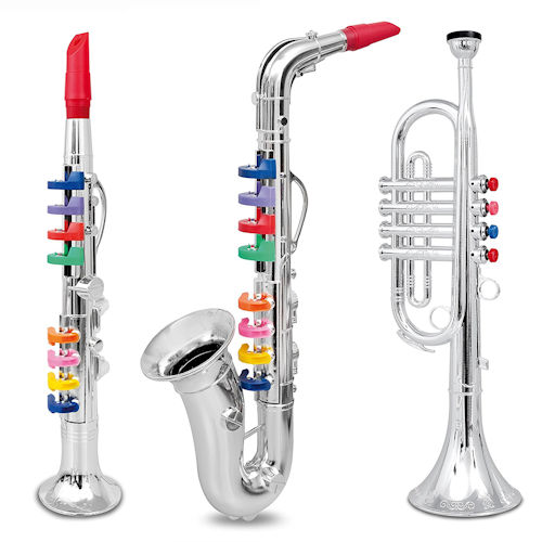 Toy Clarinet, Sax and Trumpet Combo by Bontempi Original Instruments