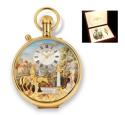 Reuge Arnex Pocket Watch (with top side switch)