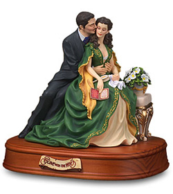 Gone with the Wind - Scarlett & Rhett Seated Musical Figurine