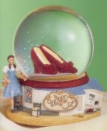 Wizard of Oz Dorothy's Ruby Slippers in Musical Water Globe 