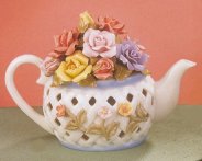 Porcelain Teapot of Flowers