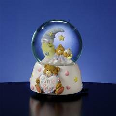 Teddy Bear on Lighted Moon Water Globe