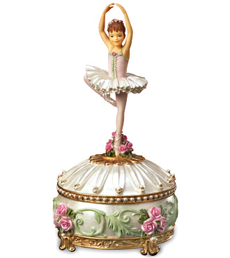 Music Box Ballerina Figurine Trinket Box