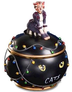 Cats Musical Hinged Trinket Box