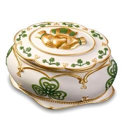 Irish Claddagh Musical Trinket Box