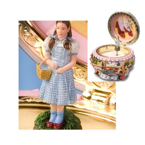 Wizard of Oz Dorothy Hinged  Musical Trinket Box  &  Turner Entertainment Co. (s10)