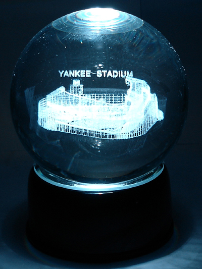 Globes - Laser Etched Stadiums - Baseball/Football