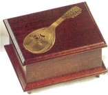 Wood and Brass Applique of Mandolin (1.18)