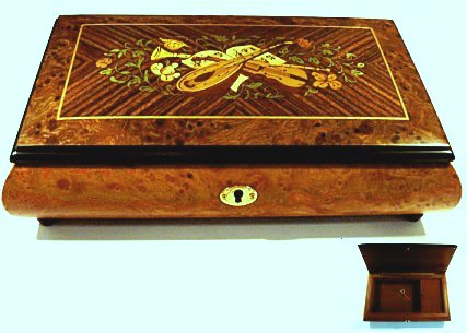 Satin Burled Elm with Instrumental Inlay (1.18)