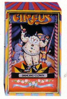 Animated Dancing Circus Clown in White