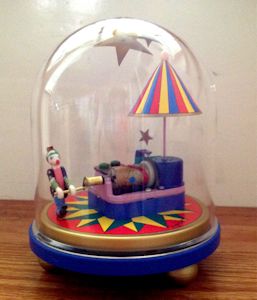 Koji Murai Vintage 3D Clown Moving Umbrella under dome  