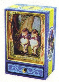 Alice in Wonderland - Tweedle Dum and Tweedle Dee  - Animated Large Musical Shadow Box